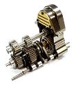 Billet Machined Gearbox w/ Complete Transmission for Custom 1/14 Semi-Tractor